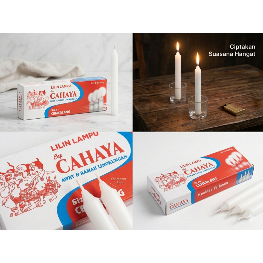 Lilin Mati Lampu/Lilin Lampu/Lilin Phanter Isi 8