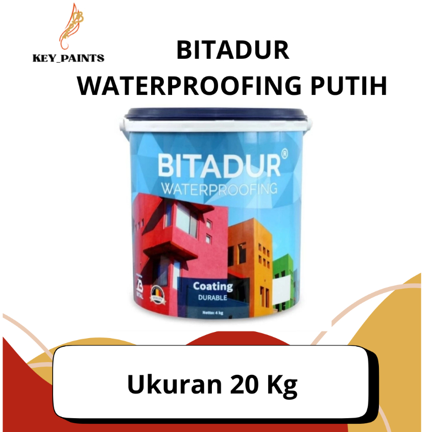 Cat Tembok Cat Anti Bocor Bitadur Putih 20 Kg