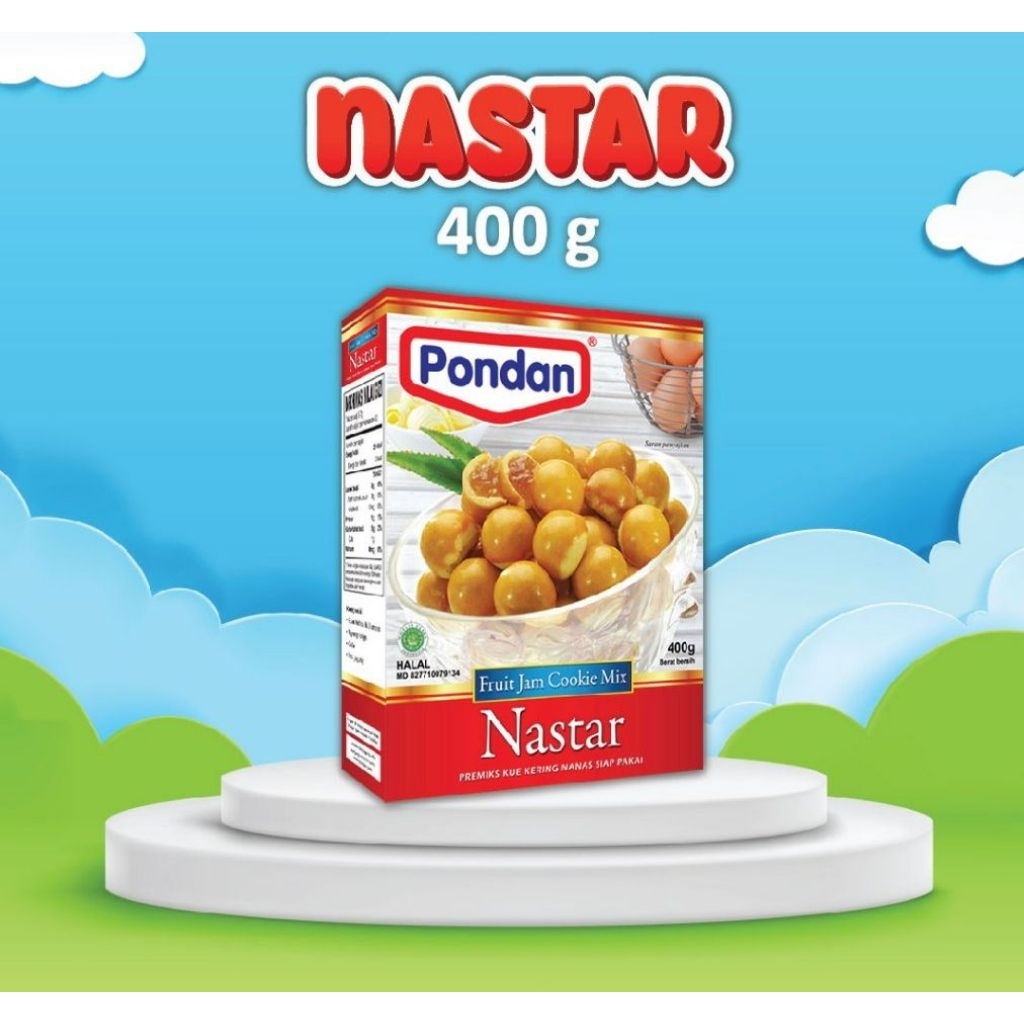 Tepung Premiks Kue Kering Nastar pondan 400g - Siap Pakai, Praktis, Lezat
