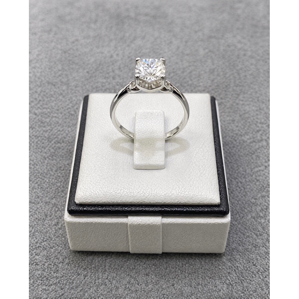 cincin putih emas375 model listring