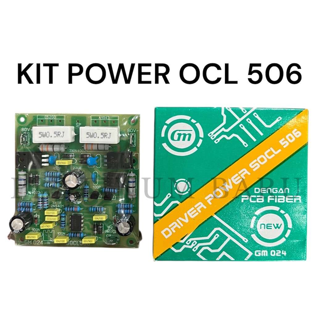 Kit Power Amplifier OCL 506 GM024 Driver Audio OCL PCB Fiber Power Rakitan Sound System | Kit Driver