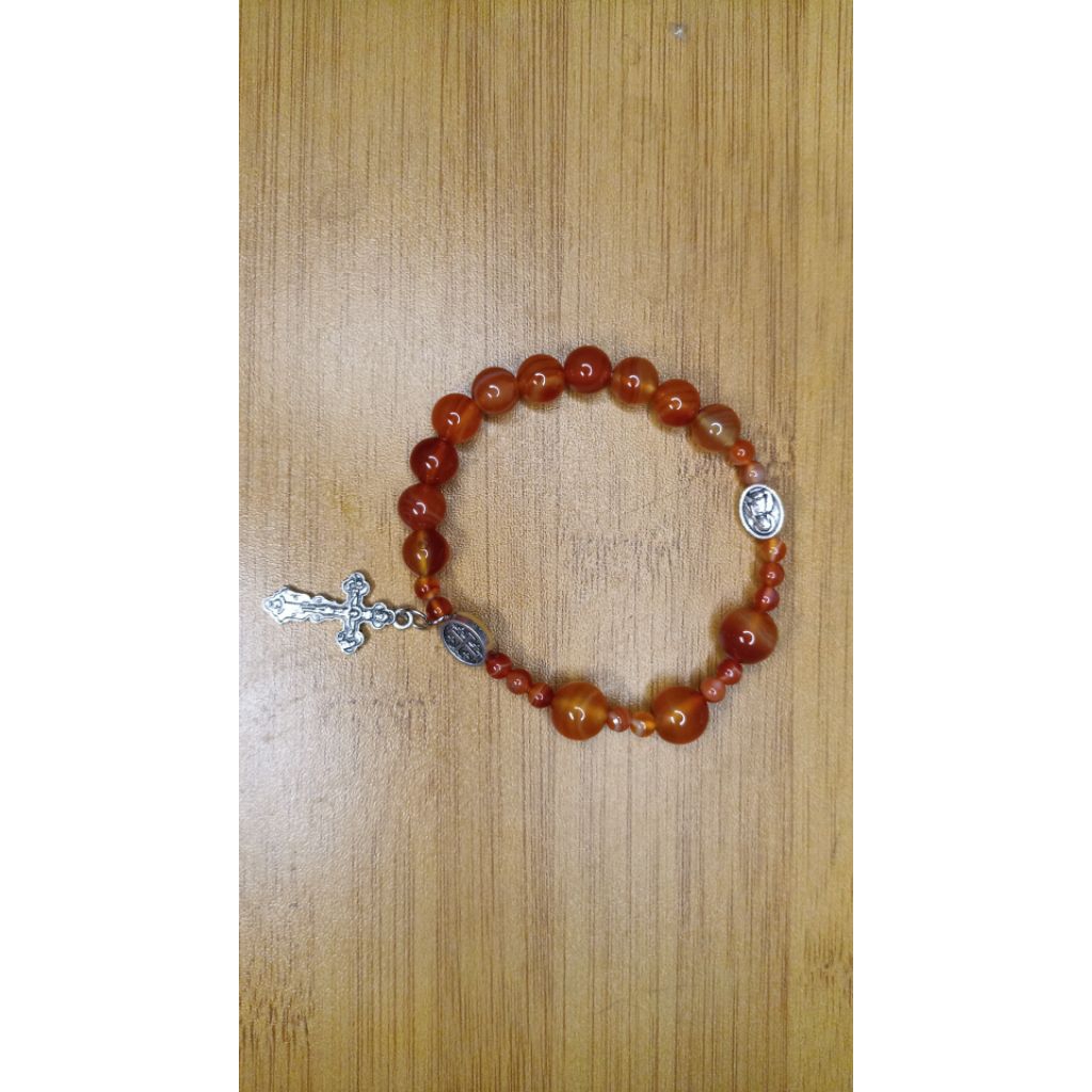 Gelang Rosario Batu/Gelang Rosario Batu Amethyst/Gelang Rosario Batu Charnelian/Gelang Rosario Batu 