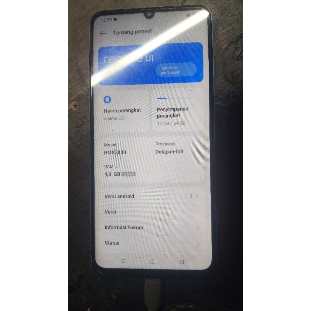 Realme C51 4/64 second minus