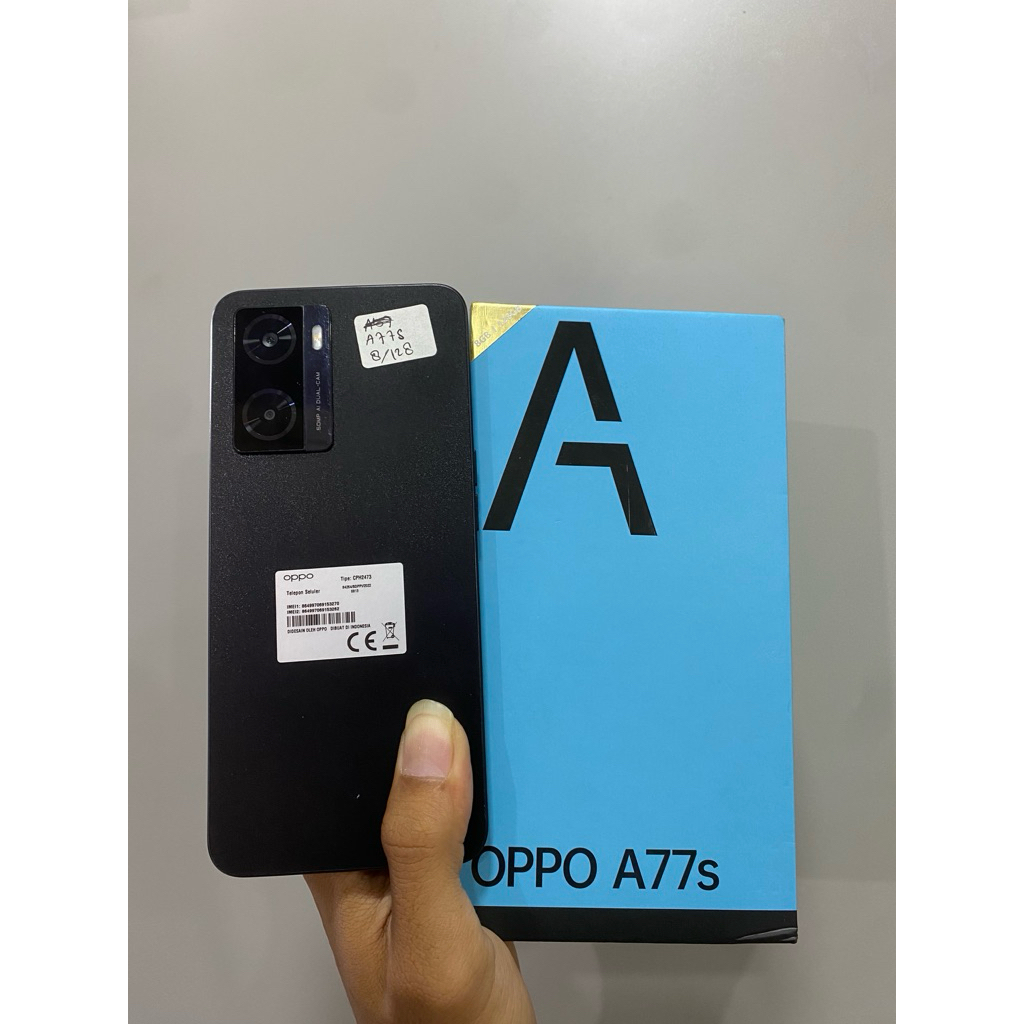oppo a77s ram 8/128 second