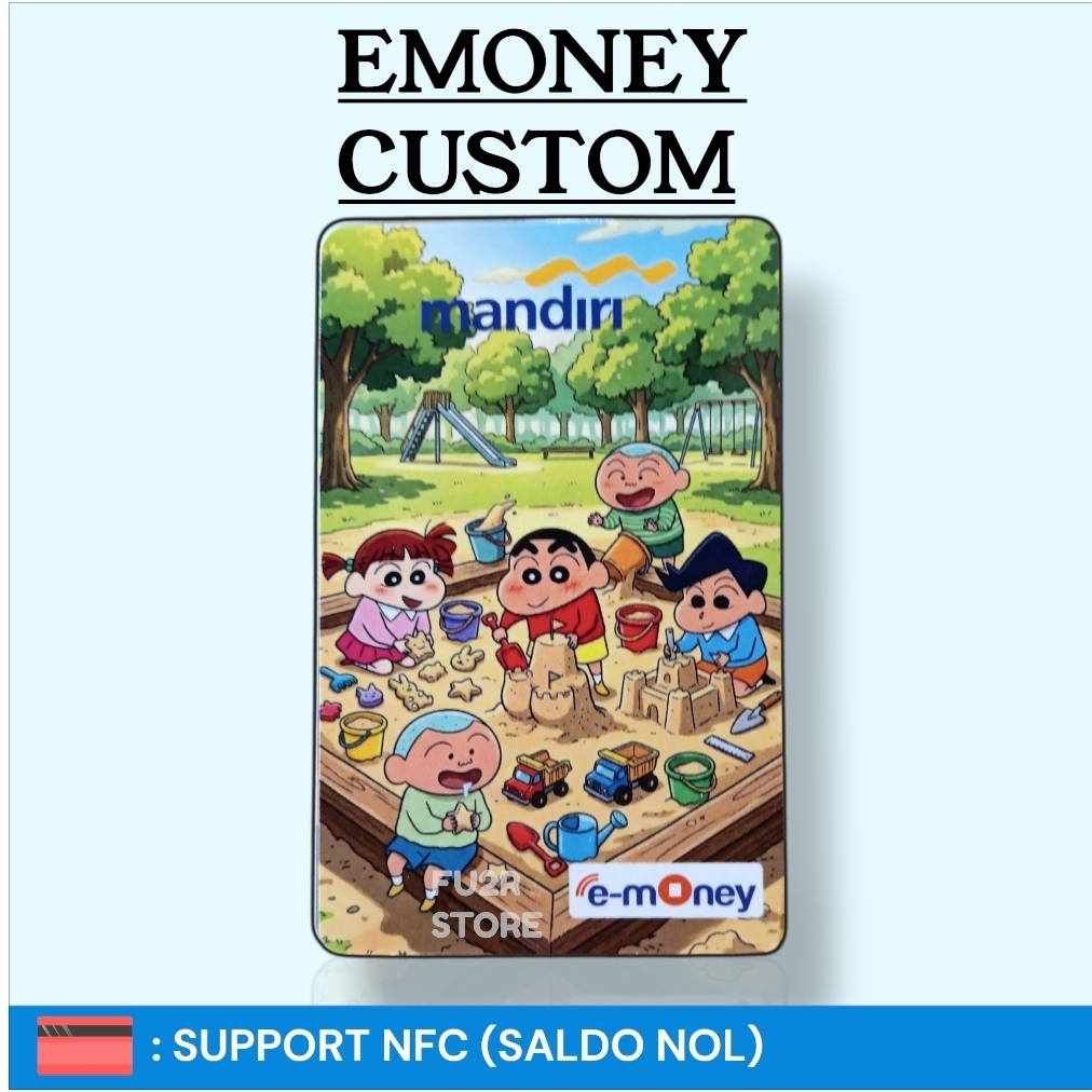 KARTU ETOLL EMONEY MANDIRI CUSTOM - SHINCHAN [TAMAN BERMAIN]