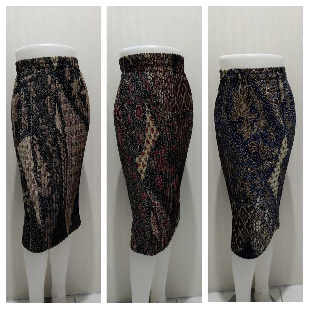 BAWAHAN KEBAYA ROK PLISKET BATIK 7/8