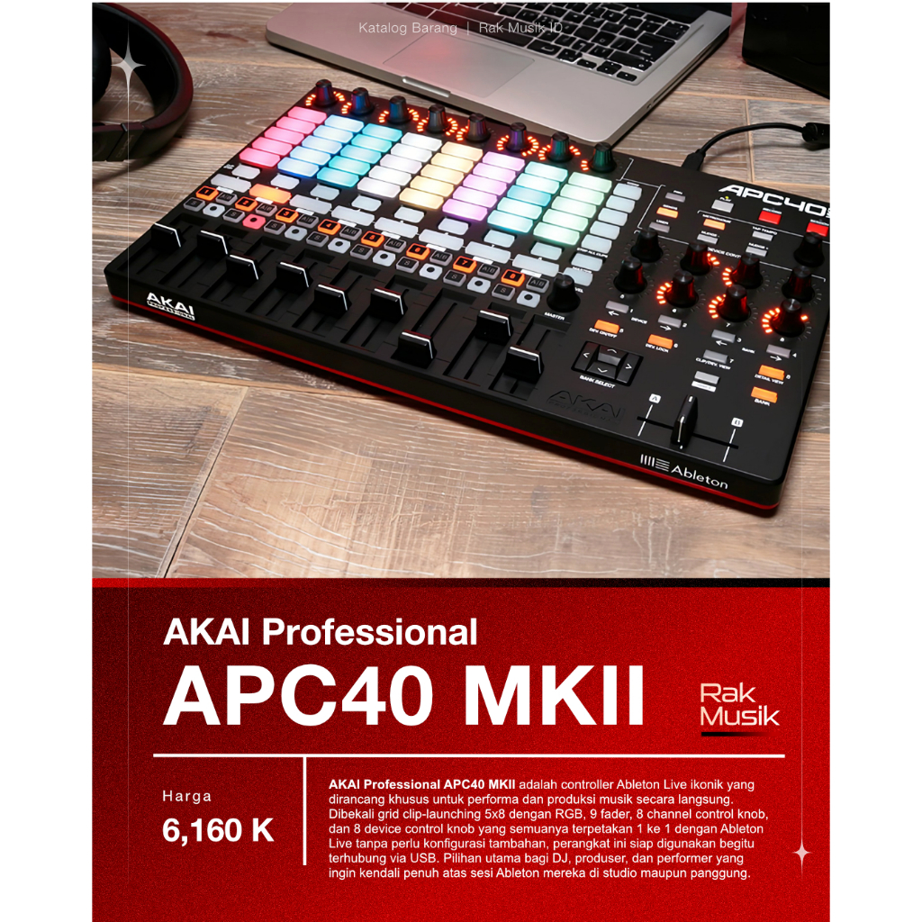 AKAI Professional APC40 MKII — Ableton Live Performance Controller
