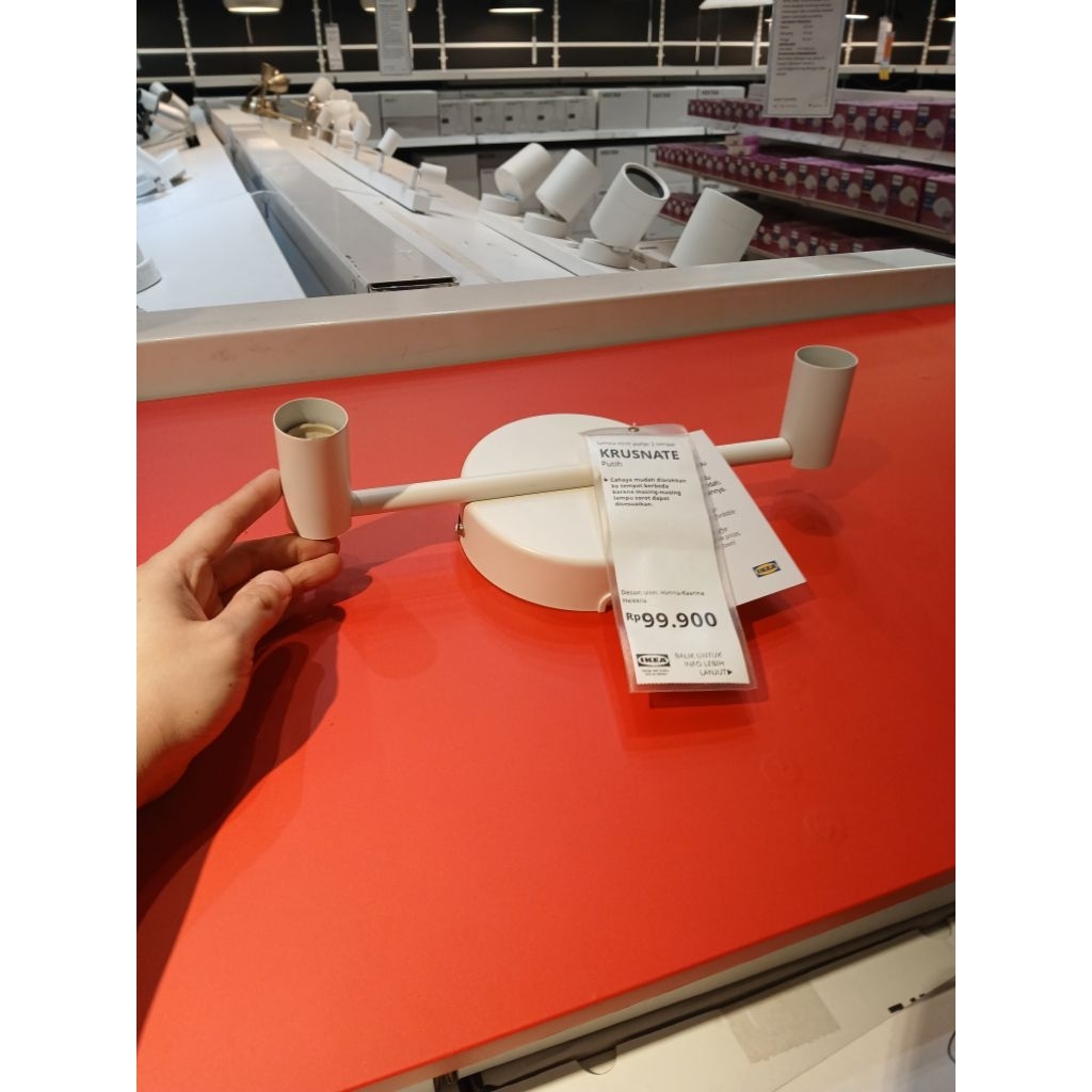 Lampu spotlight plafon 2sorot kap lampu sorot ceiling spotlight