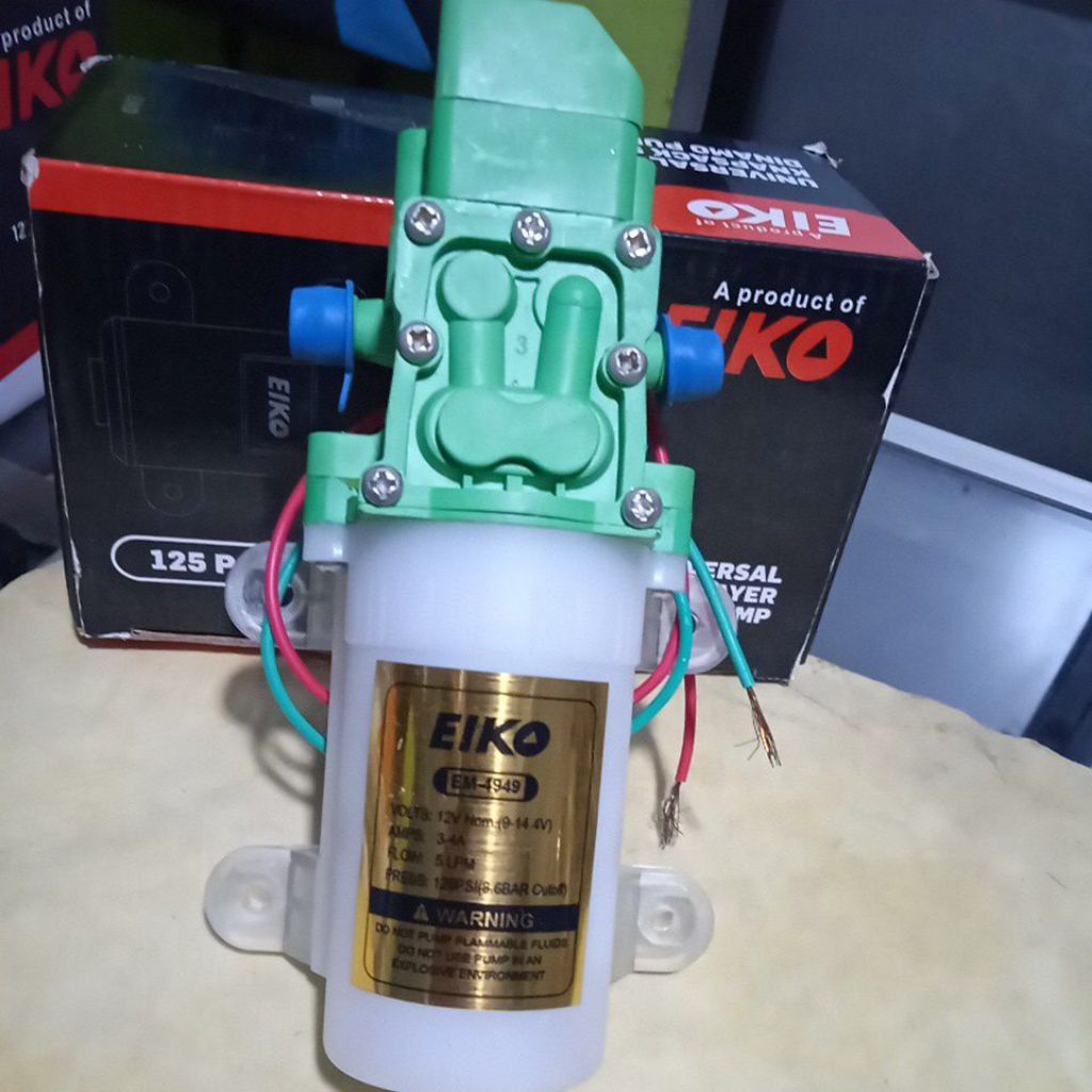 Dinamo Pompa Sprayer Eiko 12V - Tekanan Tinggi, Aliran Besar, Desain Tahan Lama
