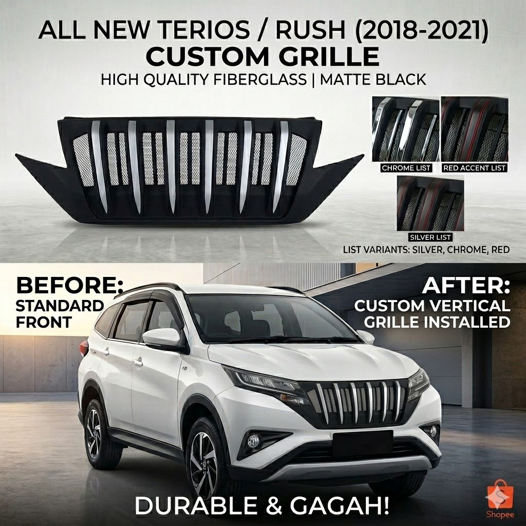 Grill all new rush terios 2018,2019,2020,2021 Apollo