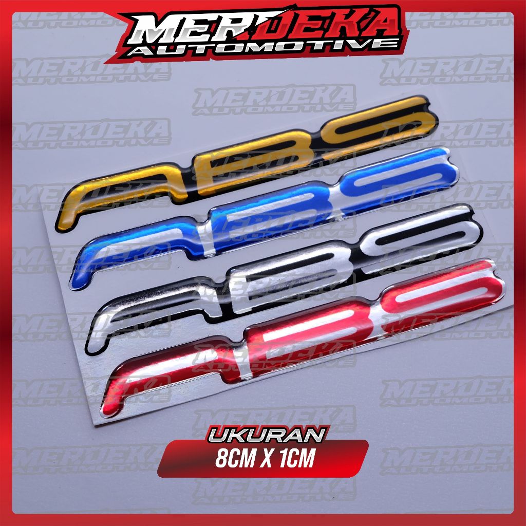 emblem abs yamaha / sticker logo abs nmax / emblem timbul abs / stiker timbul abs nmax / stiker logo