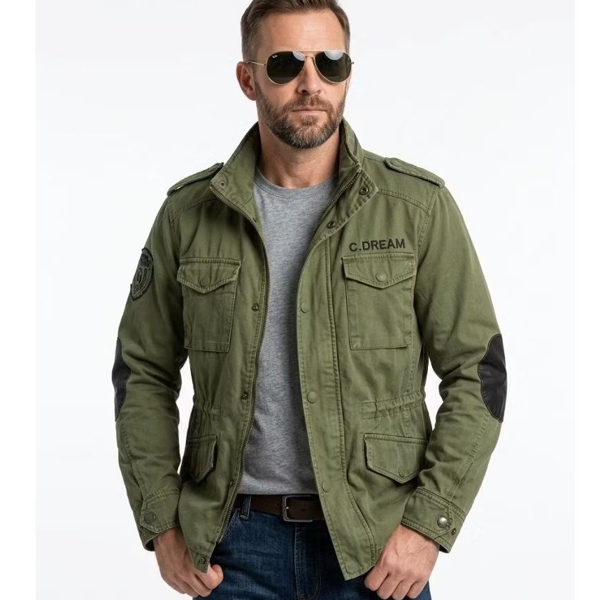 Utility Jacket M65 Fashion Jacket Warna Army