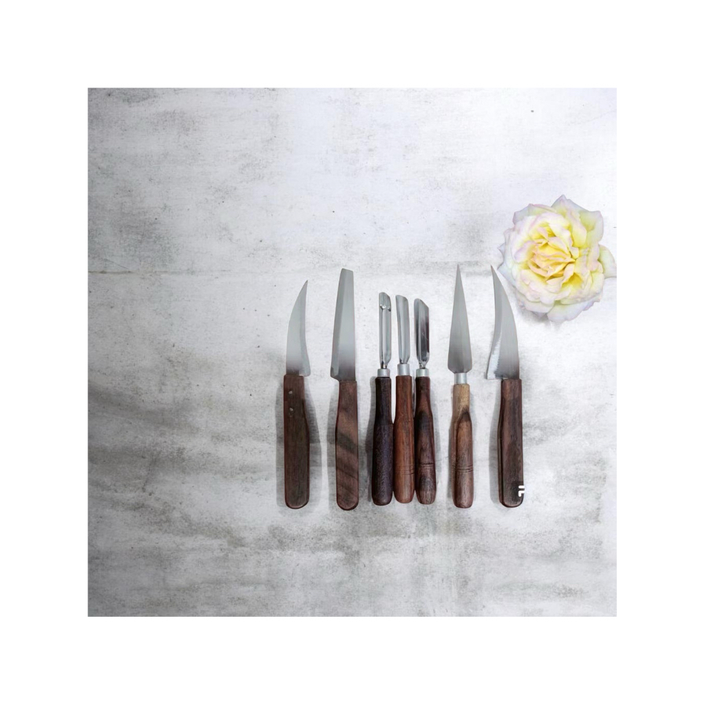 Pisau Garnish Isi 7/Pisau garnish ukir buah premium / Pisau carving buah / Pisau garnish set lengkap