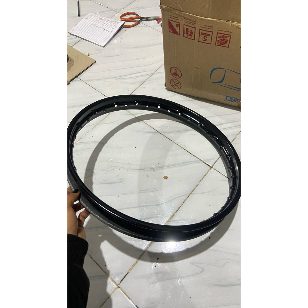 velg did ring 17 ukuran 140 repaint hitam glossy