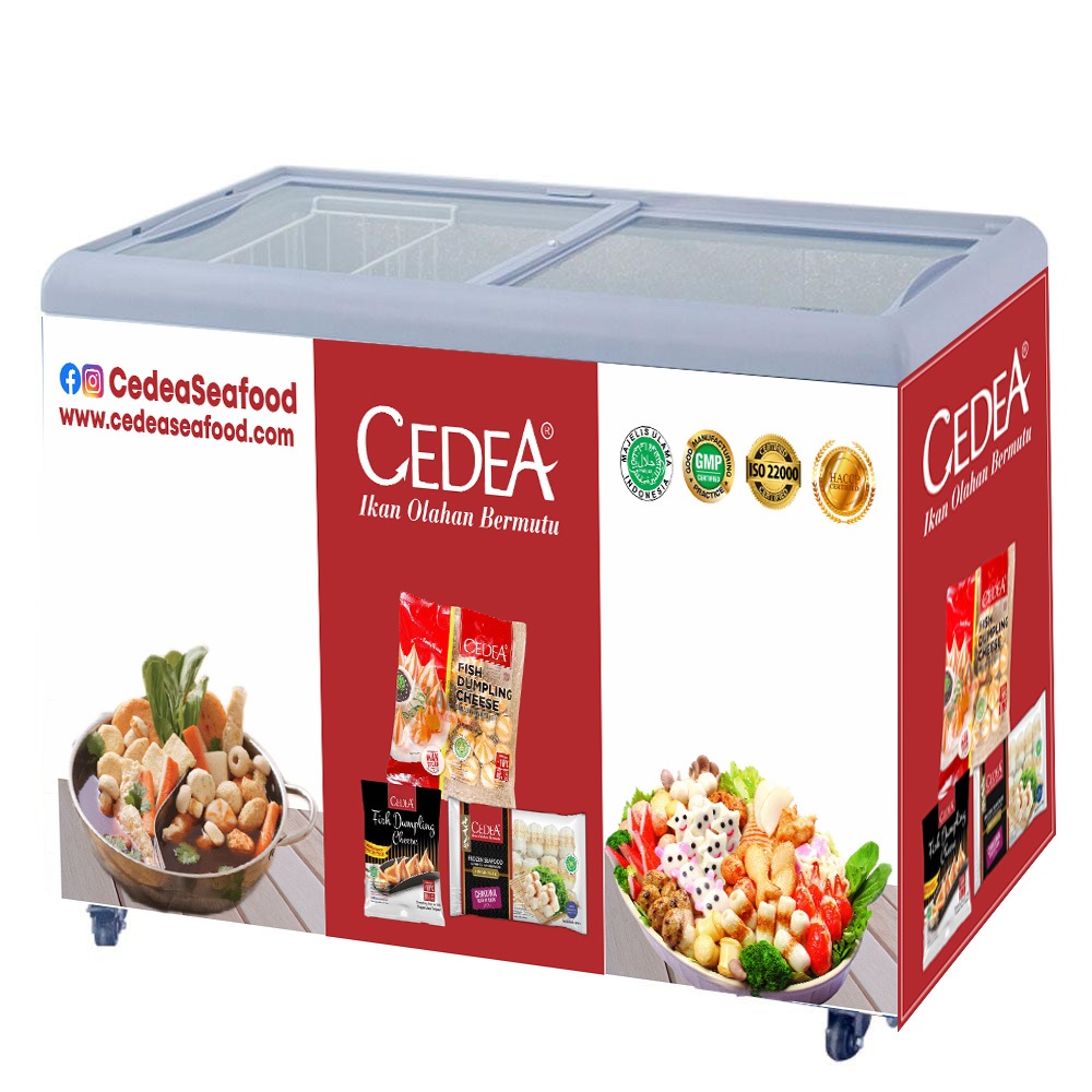 Stiker kulkas freezer frozen food cedea