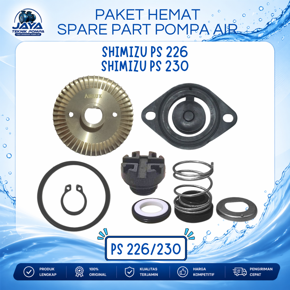 Spare Part Pompa Air Shimizu PS 226/230 - PAKET HEMAT