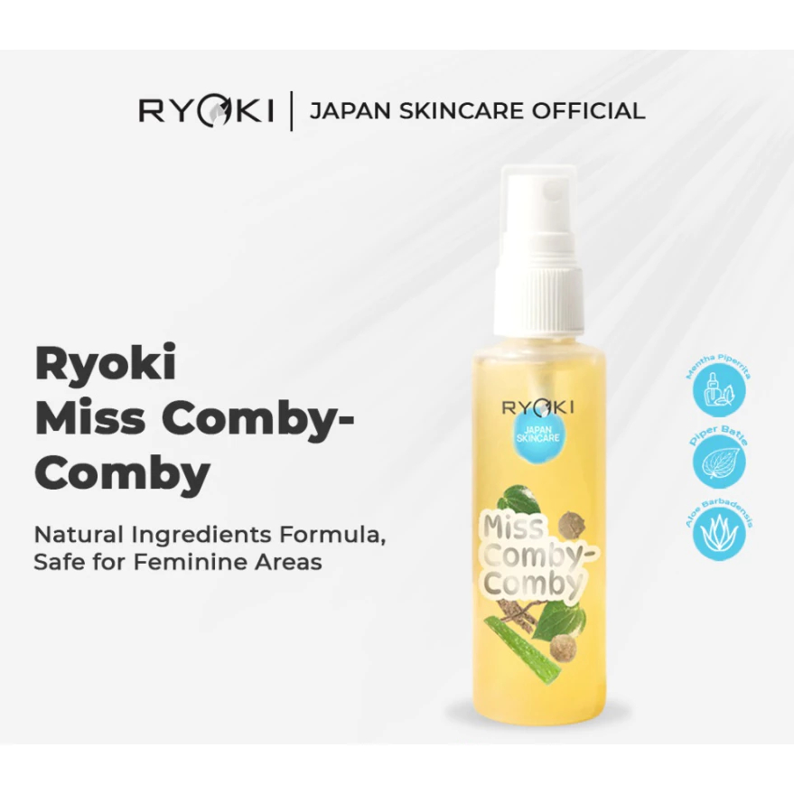 RYOKI Miss Comby Comb Sabun Kewanitaan Spray Tanpa Bilas Pembersih Area Intim Feminine Hygiene Pengh