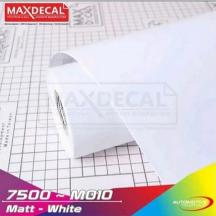 Stiker PUTIH DOFF Skotlet Maxdecal Max Decal 7500 M010