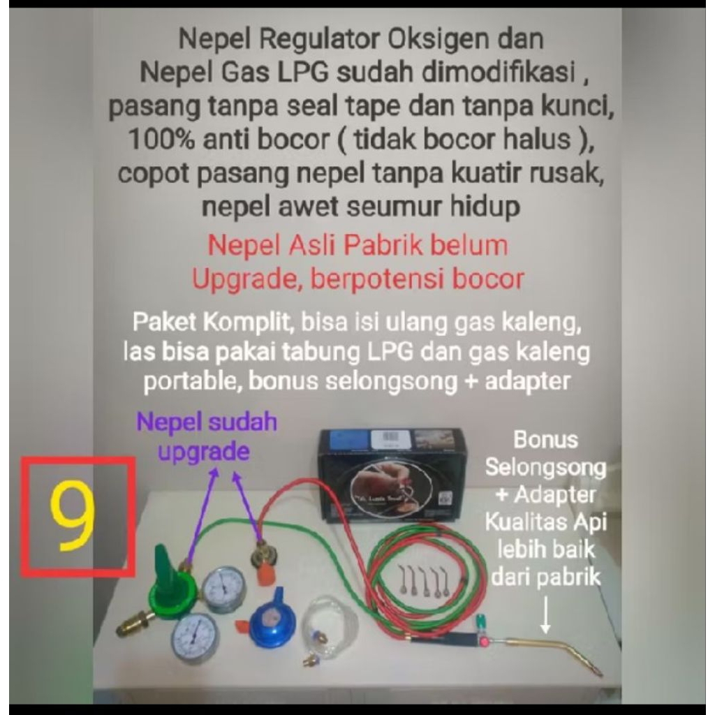 Alat Mini Las Blender Welding Torch Oksigen /  Pistol Asetilen Oksigen Gas Las
