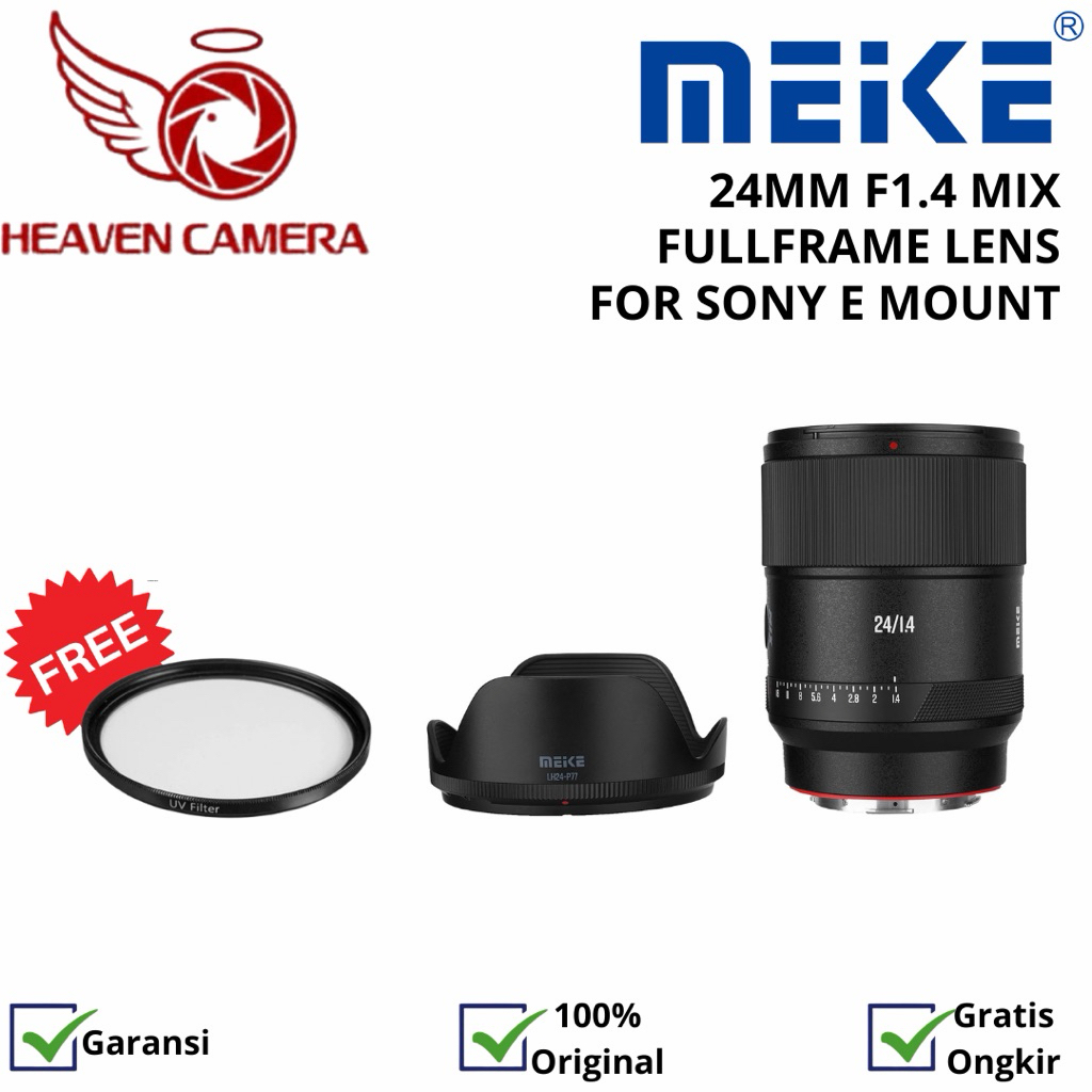 Meike AF 24mm f1.4 MIX STM for Sony FE / Nikon Z / Leica L Mount FullFrame Lens Meike AF 24 mm f/1.4