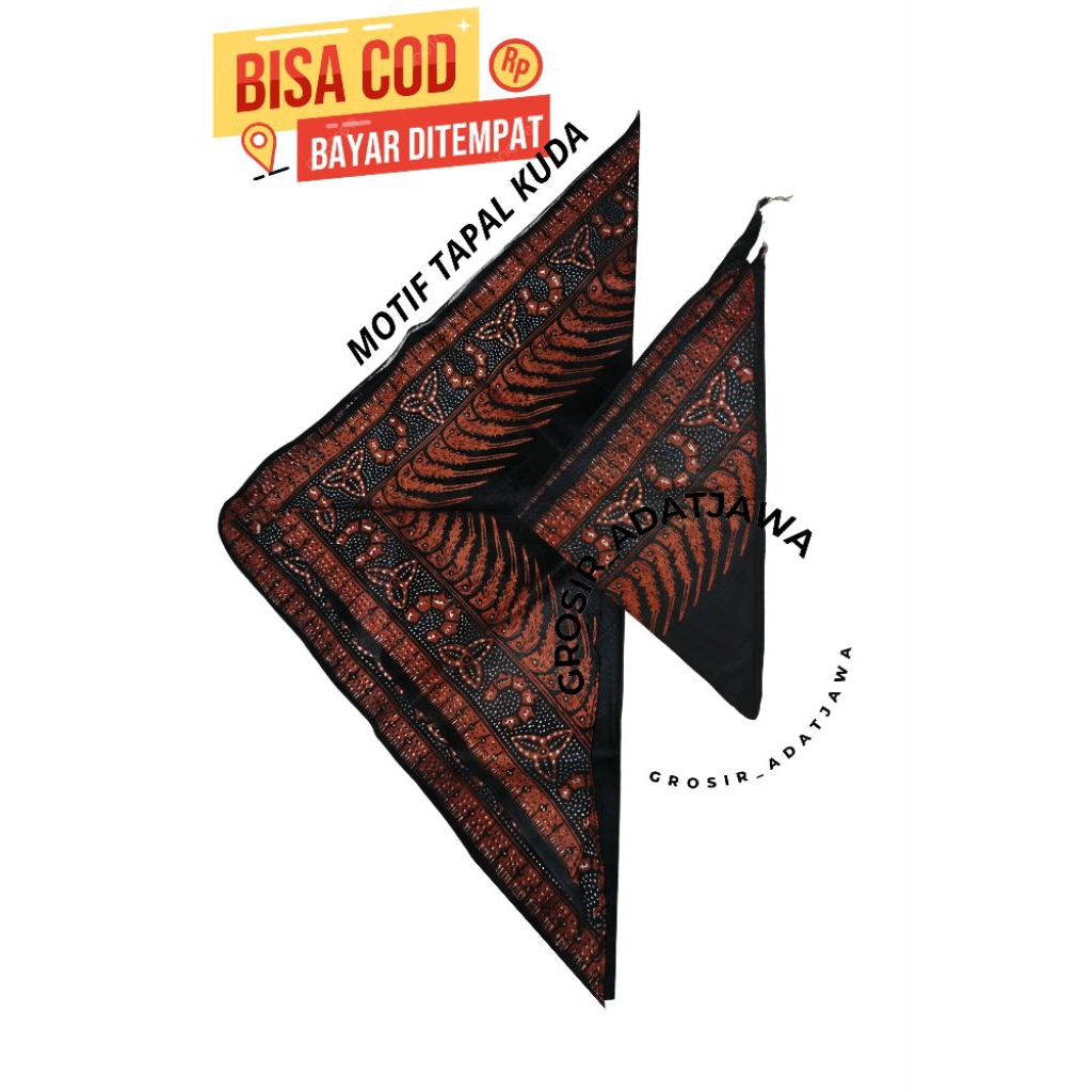 iket kepala segitiga | udeng segitiga | motif tapal kuda | udeng | iket jawa | iket sunda traddision