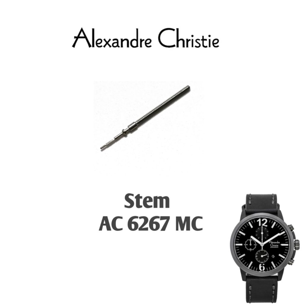 Stem / Jarum As untuk Jam Tangan Alexandre Christie Type AC 6182 GC, AC 6267 MC, AC 6373 MC, AC 6503