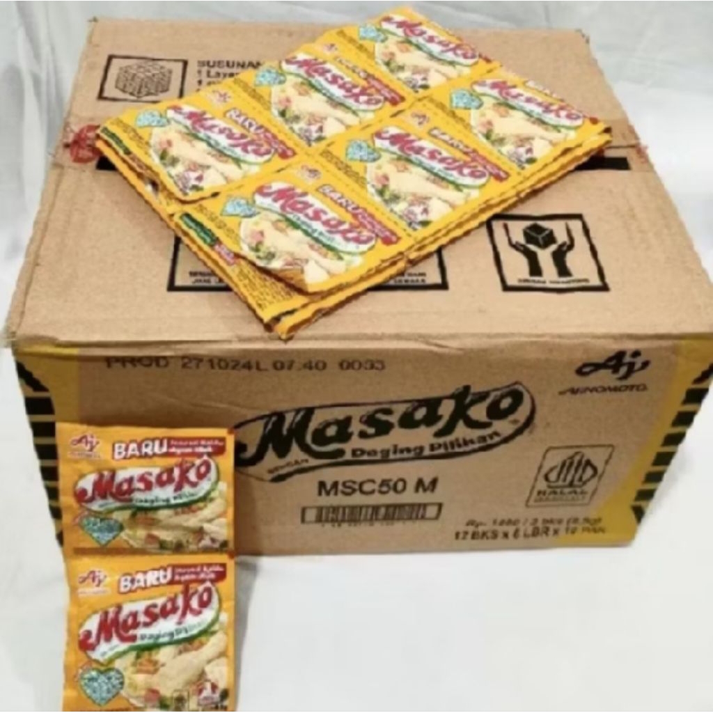 Masako Renceng 1/2 Dus (30lsn) Masako Rasa Sapi Masako Rasa Ayam