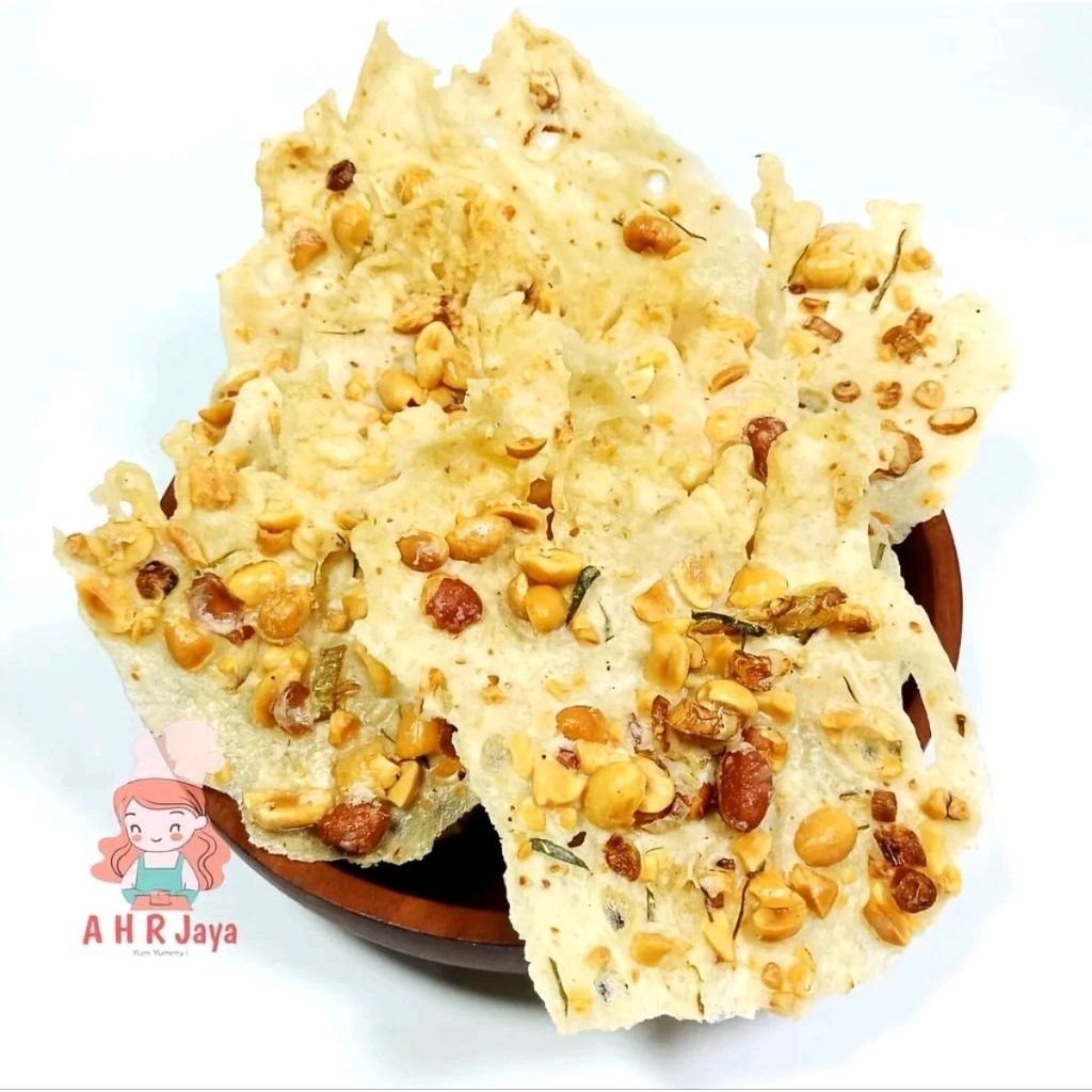 Peyek kacang ijo renyah ukuran 1 kg