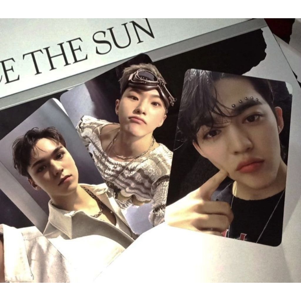 [READY] Photocard Official Seungcheol, Vernon, Hoshi Seventeen Album Face The Sun Ep 5 Pioneer