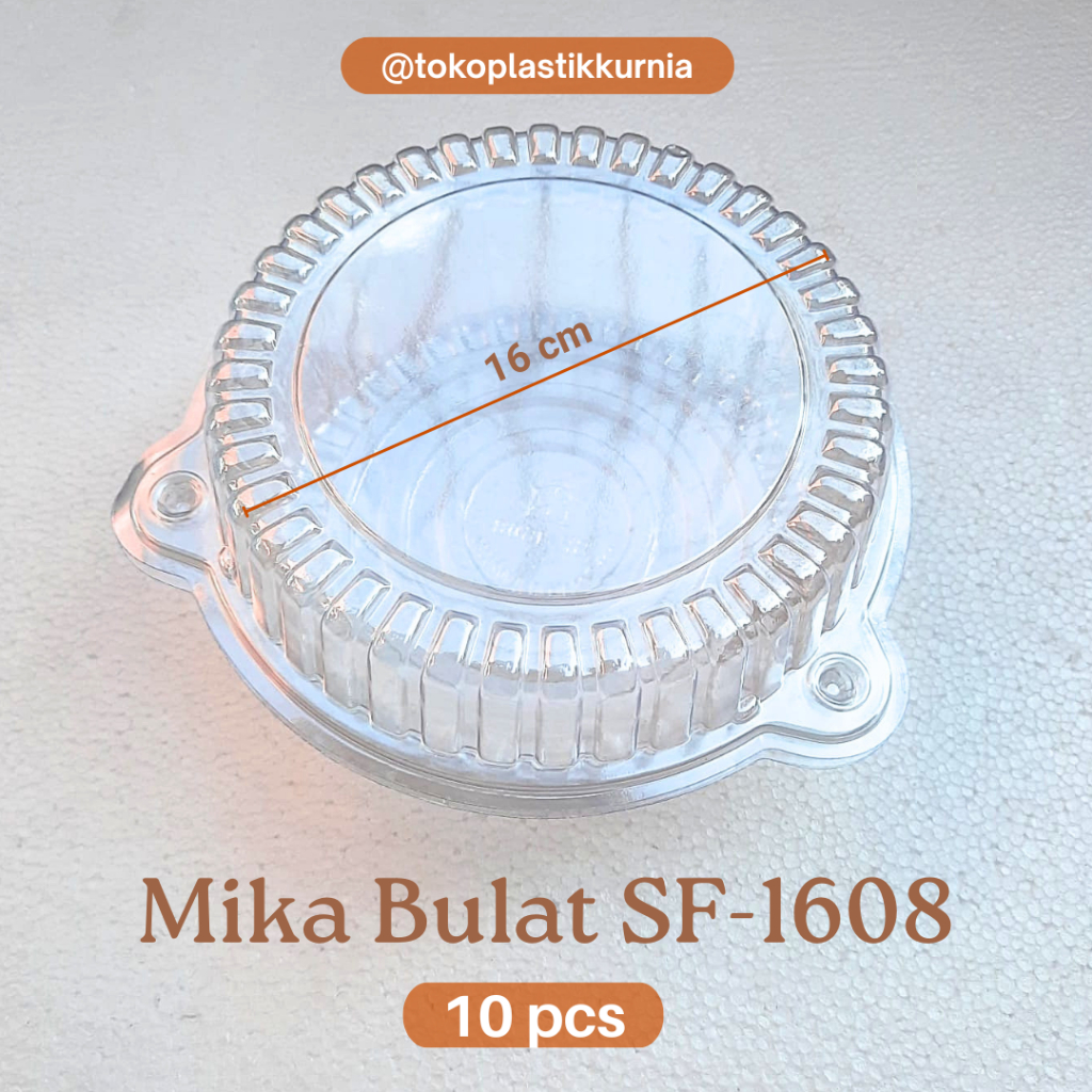 [10 Pcs] Mika bolu bulat Sifon 16 bening