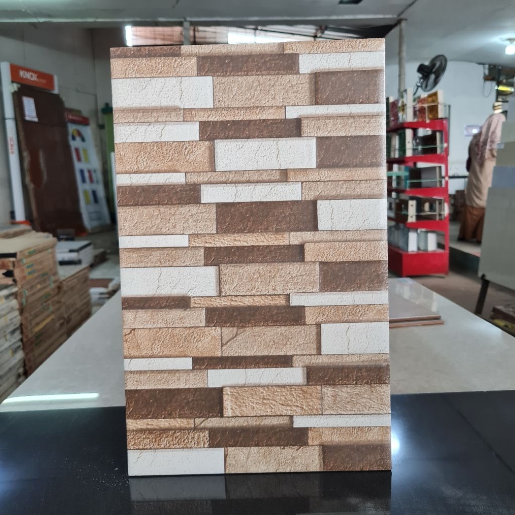 keramik 25x40 dinding uno sacramento brown kw1/keramik motif batu alam/keramik dinding kamar mandi/k