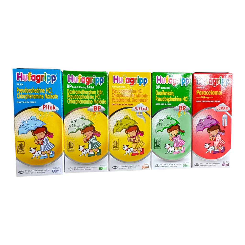 Hufagrip Sirup Batuk Pilek Demam / Obat Syrup Batuk Anak [Gbz]