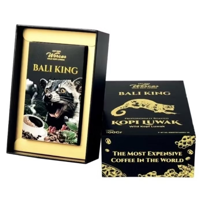 Workas Luwak Coffee Kopi Luwak Liar Bali King Gift Box 100g