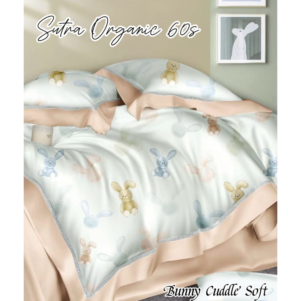 Sprei dan Bedcover Sutra Organic 60s Serat Bamboo / Sprei sutra silk organik 120x200 160x200 180x200