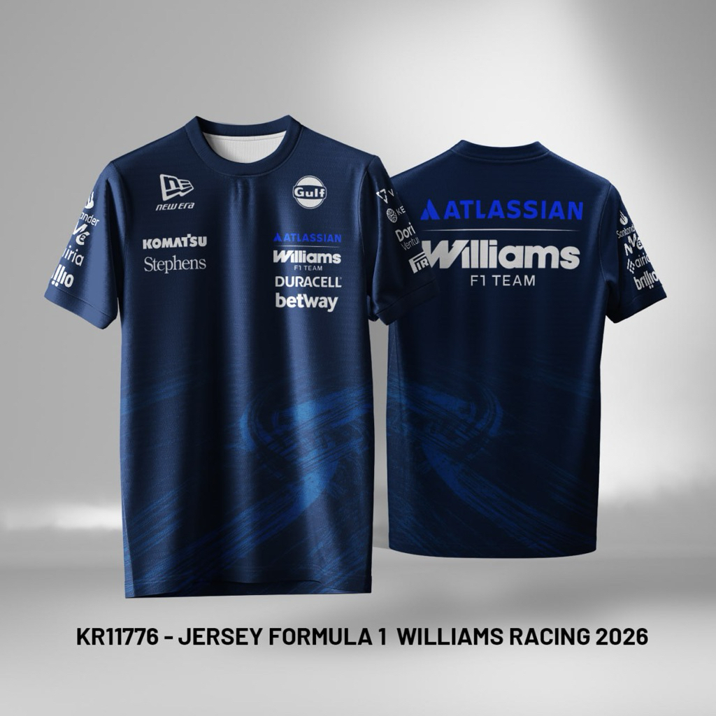 SAMEDAY KIRIM Jersey Williams Racing F1 2026 Carlos Sainz Alex Albon Dryfit