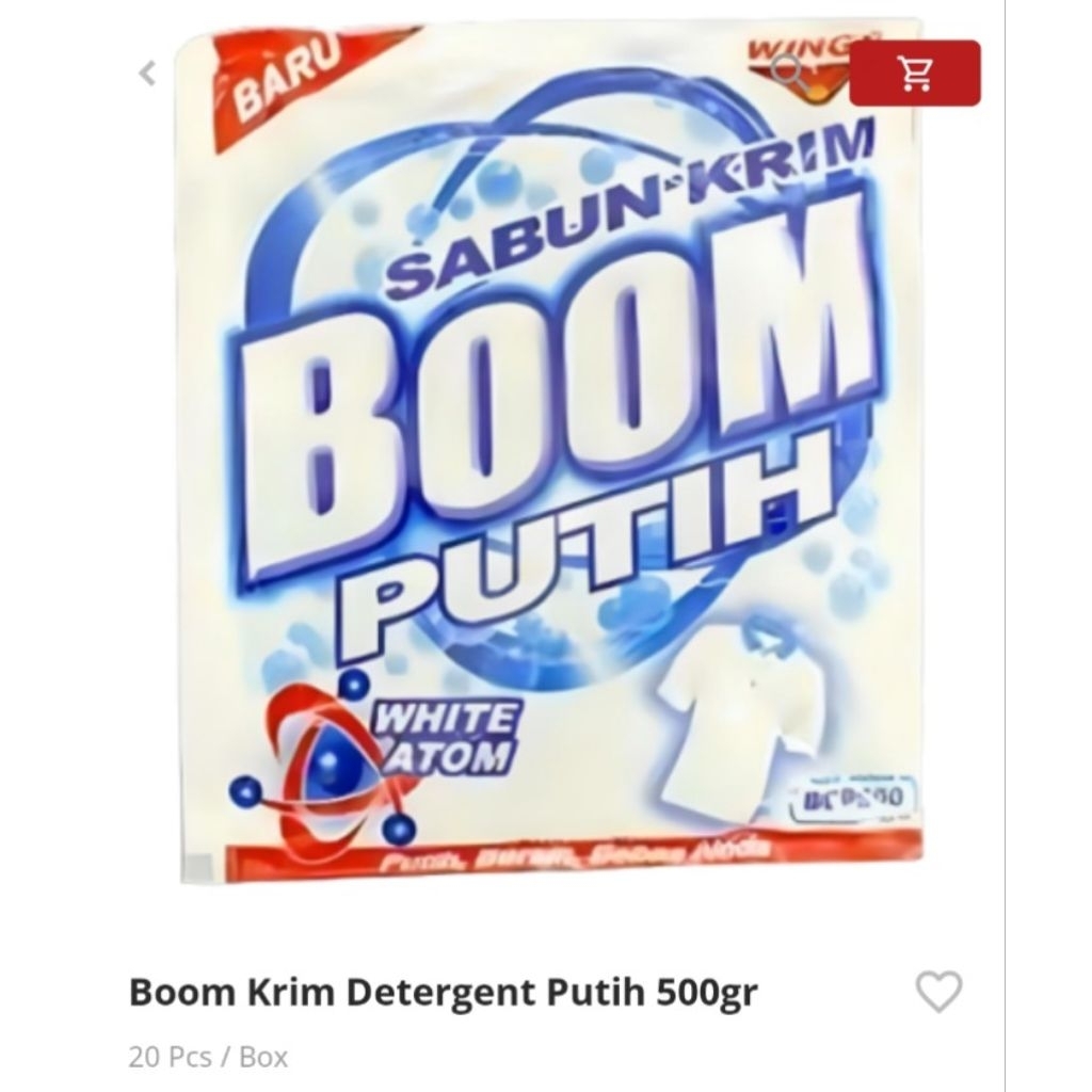 Sabun Colek Boom Cream Putih 500
