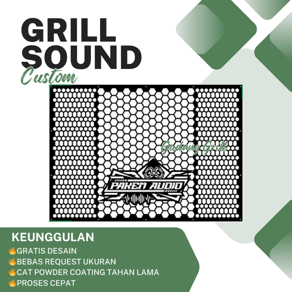 Grill Tutup Box Speaker F1 3 inch Single Box Sound System Miniatur