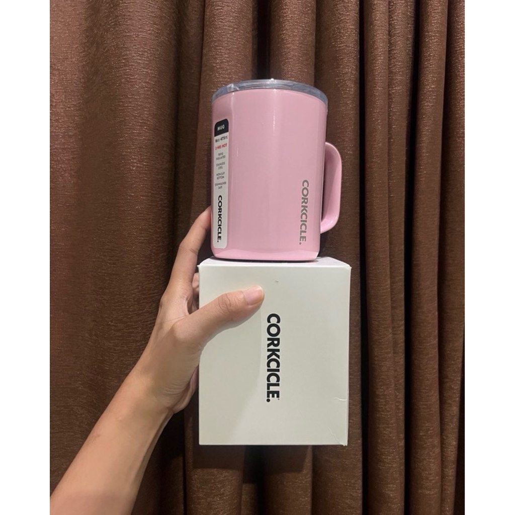 corkcicle pink mug preloved