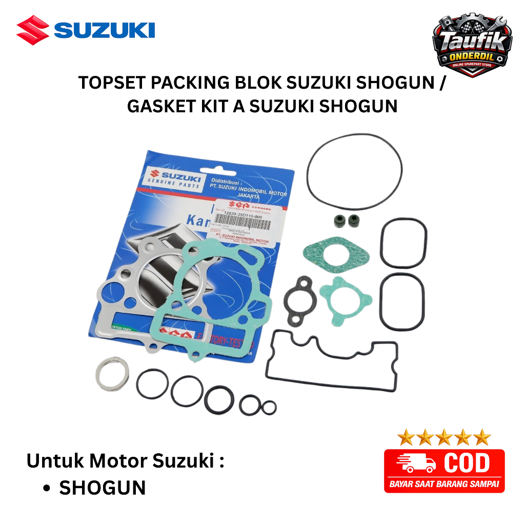 ori Top set paking blok seher suzuki shogun 110 - 35D original Taufik onderdil