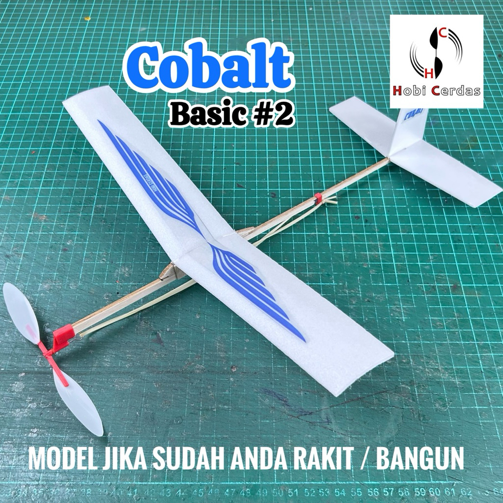 KIT PESAWAT TENAGA KARET COBALT