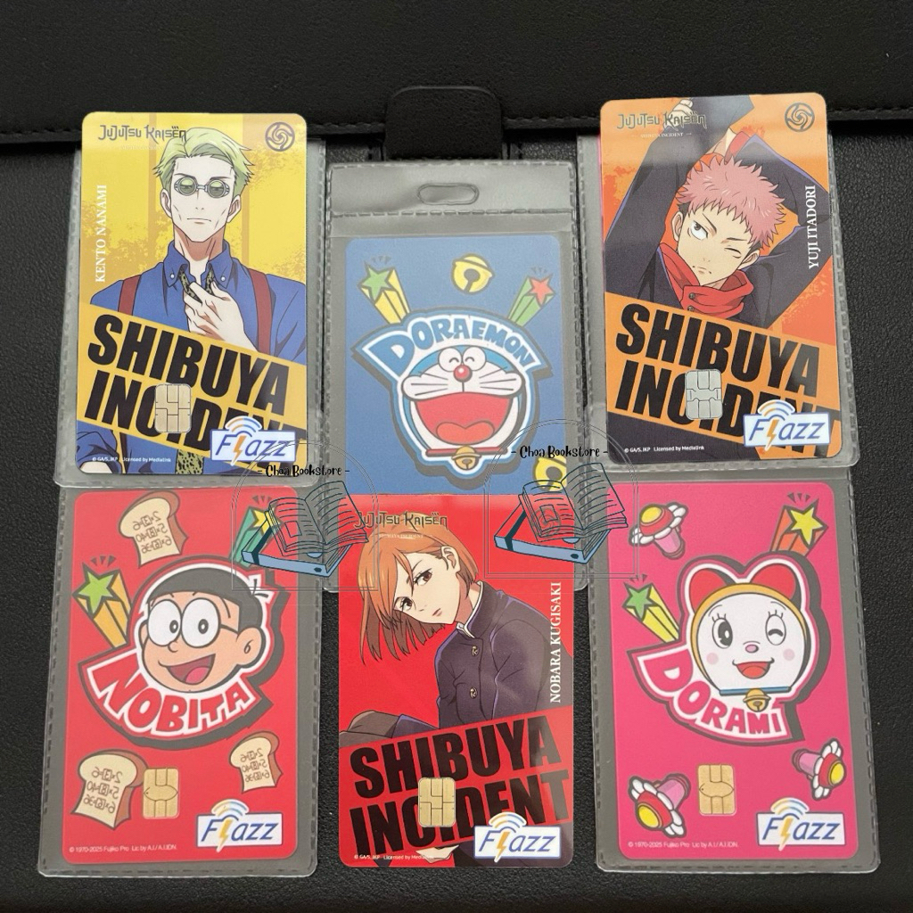 Kartu Flazz Gen 2 Anime Doraemon & Jujutsu Kaisen Series Original Ready Stock
