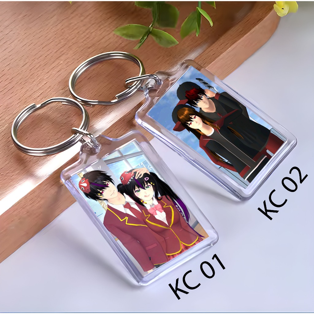 Keychain GAME SAKURA School Simulator - Ganci GAME- Gantungan Kunci - SAKURA School Simulator