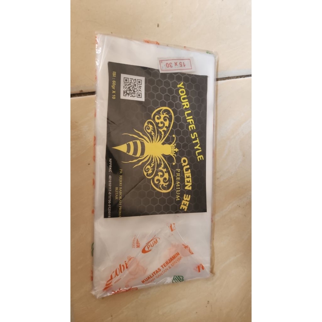Plastik HD PE Cap queen bee kemasan 1 Kg / 1 carton isi 10 kg