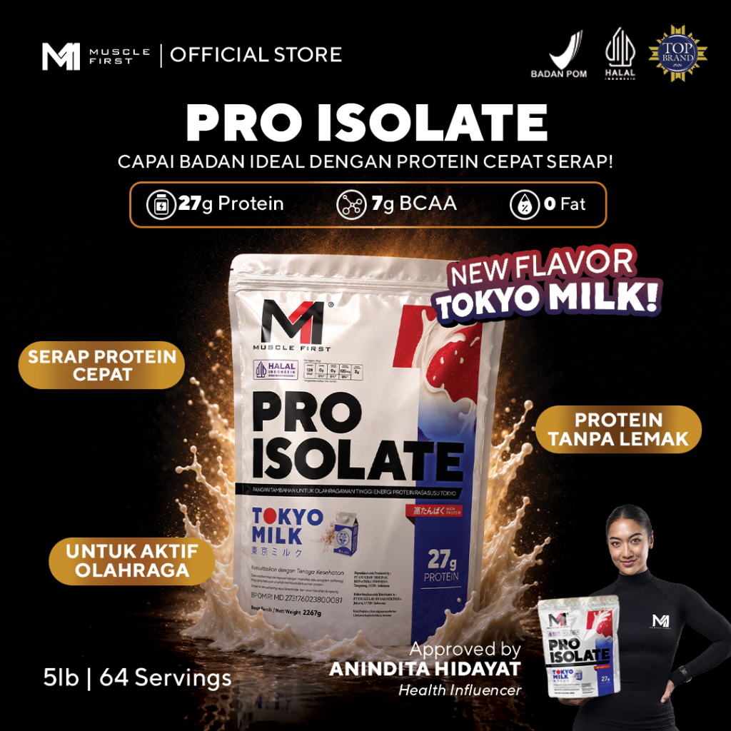 MUSCLE FIRST Pro Isolate 5lbs/2267gr - Whey Protein Suplemen Fitness