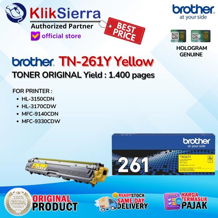 BROTHER Toner TN-261Y | TN261Y | TN261 Y Original Yellow