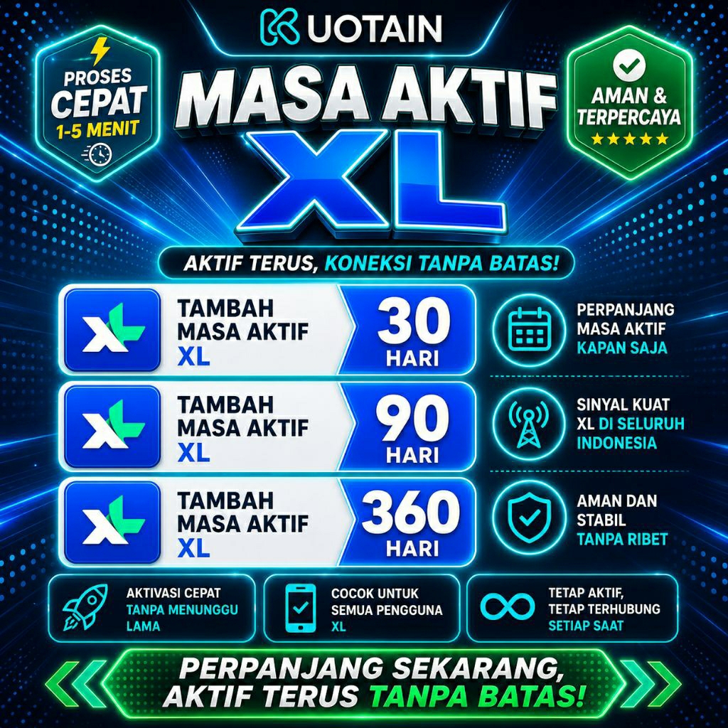 Tambah Masa Aktif Kartu XL 30 Hari/Masa Aktif XL 30 Hari