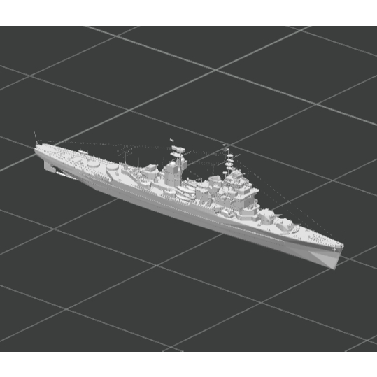 Miniatur Kapal Perang Sverdlov Class Skala 1:700 – 3D Print PLA Kapal Perang Legendaris Indonesia KR