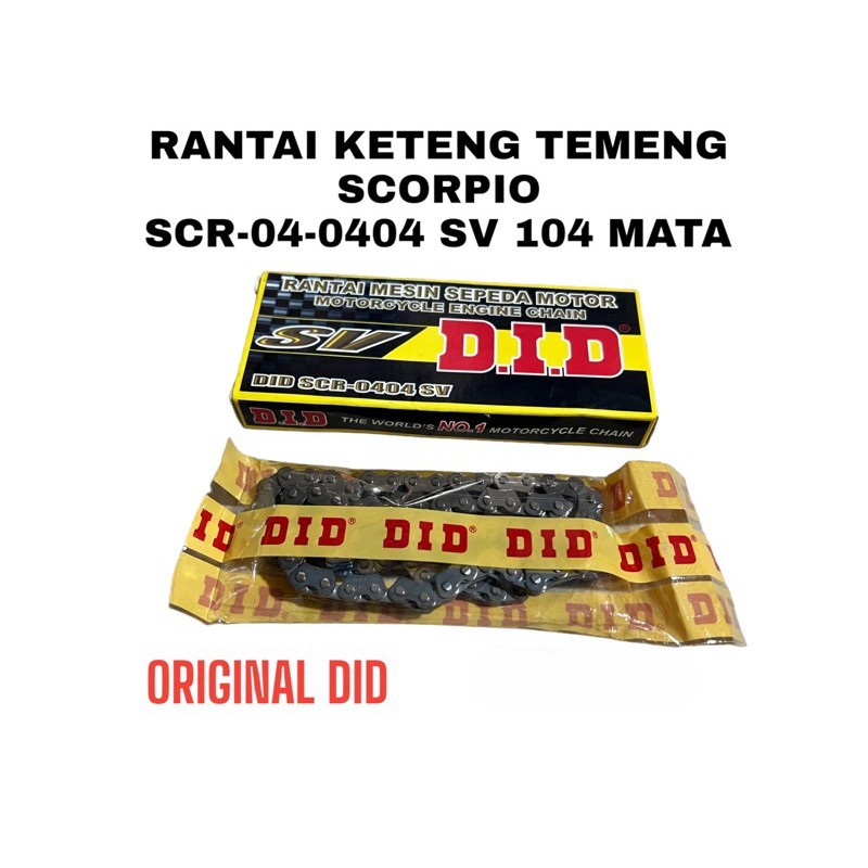 Rantai Kamprat Scorpio DID 104 L cocok untuk stroke up tinggi / ffa Tiger Gl Mp Original