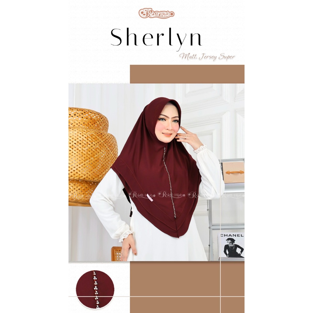 Hijab R-Sa Bergo - Jilbab Bergo Jersey - R-Sa Sherlyn