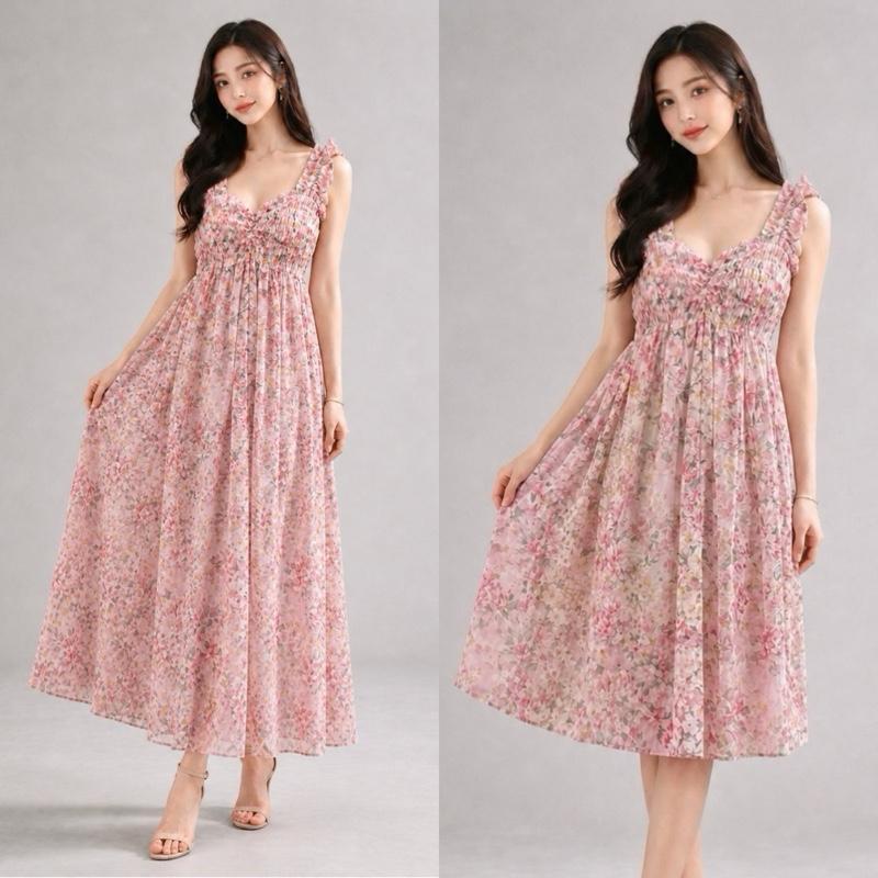 NEW SELINA DRESS FULL SMOCK DASTER CANTIK RAYON VISCOSE PREMIUM SHORT DRESS DAN LONG DRESS